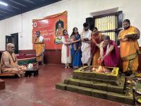 Purnahuti and Pujana by HH Swamiji at Shri Vishveshwara Venugopala Temple; Paduka Pujana (14 Feb 2026) Pictures Courtesy of Shri Shriram Shirali